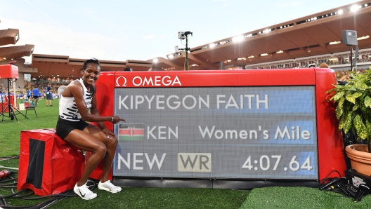 Faith Kipyegon record del mondo Montecarlo