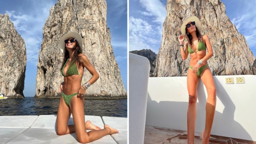 Elisabetta Gregoraci in vacanza col fidanzato Giulio Fratini