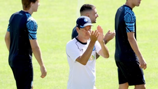 Foto Alessandro Garofalo/LaPresse  15 luglio 2023  Dimaro, Italia - primo giorno di ritiro per la  Ssc Napoli  -  Nella foto: Rudi Garcia allenatore (SSC Napoli);    15 July 2023 Dimaro, Italy - first day of training camp for Ssc Napoli - In the picture:Rudi Garcia coach (SSC Napoli);