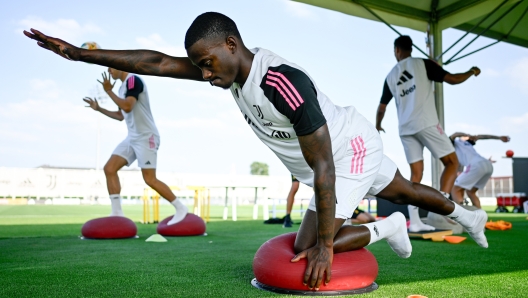 TURIN, ITALY - JULY 17: Timothy Weah of Juventus during a training session at JTC on July 17, 2023 in Turin, Italy. (Photo by Daniele Badolato - Juventus FC/Juventus FC via Getty Images)