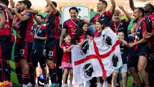 Gianluca Lapadula of Cagliari Calcio - Premiazione Cagliari - fotografo: Ciamillo