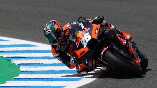 Daniel Pedrosa in azione con la sua Ktm