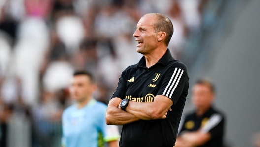 TURIN, ITALY - AUGUST 9: Massimiliano Allegri of Juventus during the friendly match between Juventus A and Juventus B at Allianz Stadium on August 9, 2023 in Turin, Italy. (Photo by Daniele Badolato - Juventus FC via Getty Images)