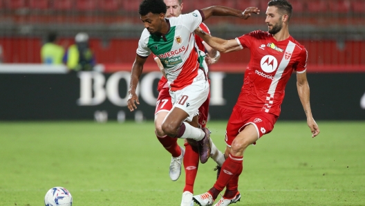 Foto Alberto Mariani/LaPresse 13 agosto 2023 Monza, Italia - sport, calcio - Monza vs Reggiana - Trentaduesimi Coppa Italia Frecciarossa 2023/2024 - U-Power Stadium. Nella foto: Natan Girma (Reggiana)  August 13, 2023 Monza, Italy - sport soccer - Monza vs Reggiana - Round of 64 Frecciarossa Italian Cup 2023/2024 - U-Power Stadium. In the pic: Natan Girma (Reggiana)