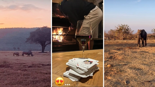 Totti e Noemi in Safari in Sudafrica