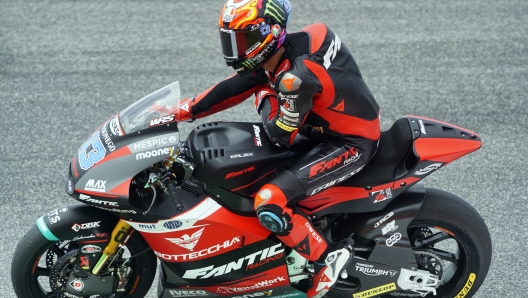 Foto Alessandro La Rocca/LaPresse 09-06-2023,    GRAN PREMIO D'ITALIA Oakley Sport-Motociclismo-Motomondiale  GRAN PREMIO D'ITALIA Oakley- Autodromo Internazionale del Mugello- 2023-MotoGP-FP1-FP2 in the photo:  Celestino Vietti -Moto2  Photo Alessandro La Rocca/ LaPresse 2023 09 June,    GRAN PREMIO D'ITALIA Oakley Sport- Motomondiale GRAN PREMIO D'ITALIA Oakley- Autodromo Internazionale del Mugello- 2023- MotoGP- FP1 -FP2 in the photo: Celestino Vietti -Moto2