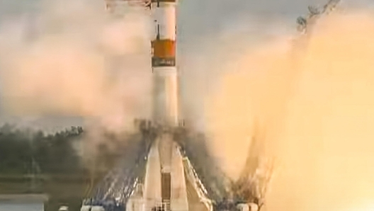 epa10794190 A handout still image taken from a video made available by the Roscosmos State Space Corporation shows the Soyuz-2.1b rocket with the moon lander Luna 25 (Moon) automatic station as it takes off from a launch pad at the Vostochny Cosmodrome, outside the city of Tsiolkovsky, some 180 km north of Blagoveschensk, in the far eastern Amur region, Russia, 11 August 2023. The Soyuz rocket with the first lunar spacecraft in the history of modern Russia was launched from the Vostochny Cosmodrome. Luna-25 will be the first station in the world to land in the near-polar zone of the Moon, on difficult terrain.  EPA/ROSCOSMOS STATE SPACE CORPORATION/HANDOUT HANDOUT EDITORIAL USE ONLY/NO SALES HANDOUT EDITORIAL USE ONLY/NO SALES