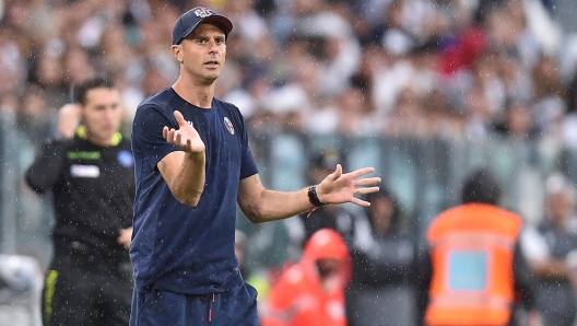 Bologna coach Tiago Motta gesture during the italian Serie A soccer match Juventus FC vs Bologna FC at the Allianz Stadium in Turin, Italy, 27 August 2023 ANSA/ALESSANDRO DI MARCO