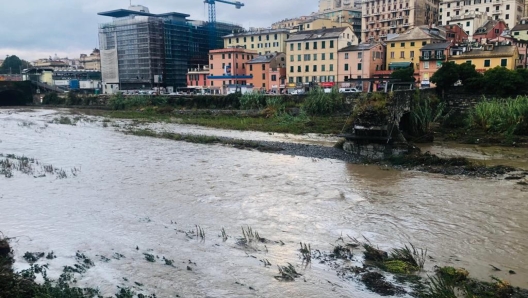 I danni del maltempo che ha colpito nella notte il quartiere San Fruttuoso, Genova, 28 agosto 2023. ANSA / CHIARA CARENINI