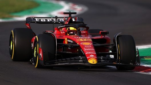 MONZA, ITALY - SEPTEMBER 01: Charles Leclerc of Monaco driving the (16) Ferrari SF-23 on track during practice ahead of the F1 Grand Prix of Italy at Autodromo Nazionale Monza on September 01, 2023 in Monza, Italy. (Photo by Ryan Pierse/Getty Images)