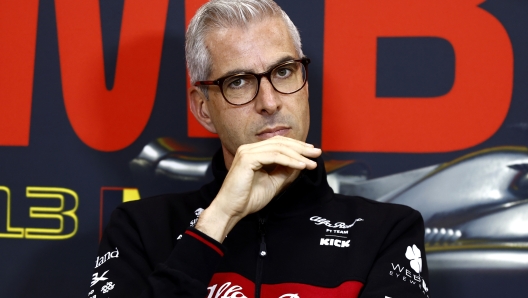 SPA, BELGIUM - JULY 28: Alessandro Alunni Bravi, Team Representative of Alfa Romeo F1 attends the Team Principals Press Conference after practice ahead of the F1 Grand Prix of Belgium at Circuit de Spa-Francorchamps on July 28, 2023 in Spa, Belgium. (Photo by Francois Nel/Getty Images)