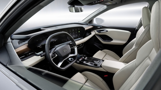 Audi Q6 model series: The interior's three-dimensional structure creates a spatial architecture perfectly tailored to the occupants, both in terms of design and ergonomics.