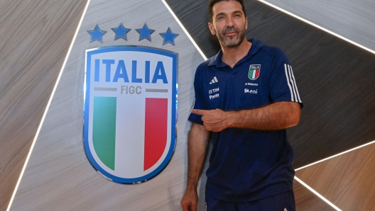 Head of Italy Delegation Gianluigi Buffon at the Coverciano traning centre near Florence, Florence, Italy, 04 September 2023 ANSA/CLAUDIO GIOVANNINI