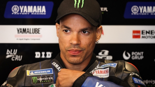 Monster Energy Yamaha's Italian rider Franco Morbidelli looks on prior to take part in the third MotoGP free practice session of the British Grand Prix at Silverstone circuit in Northamptonshire, central England, on August 6, 2022. (Photo by ADRIAN DENNIS / AFP) (Photo by ADRIAN DENNIS/AFP via Getty Images)