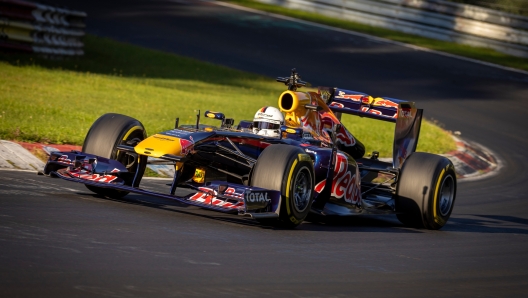 Sebastian Vettel in a Red Bull RB 7 seen during the Red Bull Formula Nuerburgring at the Nuerburgring in Germany on September 8, 2023. // Dominik Angerer / Red Bull Content Pool // SI202309090479 // Usage for editorial use only //