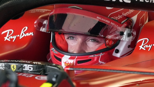 epa10876074 Monaco's Formula One driver Charles Leclerc of Scuderia Ferrari looks on during the first practice session of the Japanese Formula One Grand Prix in Suzuka, Japan, 22 September 2023. The Japanese Formula One Grand Prix will take place on 24 September 2023.  EPA/FRANCK ROBICHON