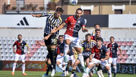 ALESSANDRIA, ITALY - OCTOBER 01: Lorenzo Anghele of Juventus during the Serie C match between Juventus Next Gen and Torres at Stadio Giuseppe Moccagatta on October 01, 2023 in Alessandria, Italy. (Photo by Filippo Alfero - Juventus FC/Juventus FC via Getty Images)