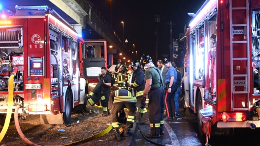 Venezia, 05/10/23 - incidente bus mestre - ©Marco Sabadin/Vision - forze dell'ordine e vigili del fuoco - fotografo: marco sabadin/vision