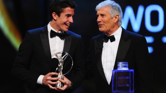 speaks/presents during the 2014 Laureus World Sports Award show at the Istana Budaya Theatre on March 26, 2014 in Kuala Lumpur, Malaysia.