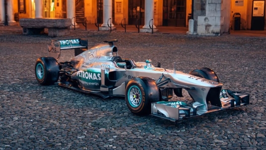 La Mercedes utilizzata da Lewis Hamilton nel 2013 (foto RM Sothebys)