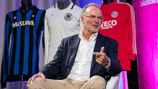 Foto Enrico Pretto/LaPresse 12 ottobre 2023 Trento, Italia  Cronaca  I miei palloni d'oro -  Rummenigge I miei palloni d'oro - fotografo: Enrico Pretto