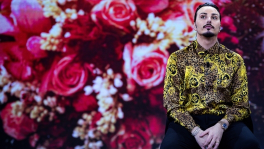 Il cantante neomelodico Tony Colombo con la moglie Tina Rispoli, durante la trasmissione tv di La7 Â?Non Ã¨ l'ArenaÂ? condotta da Massimo Giletti, Roma, 19 gennaio 2020. ANSA/ANGELO CARCONI