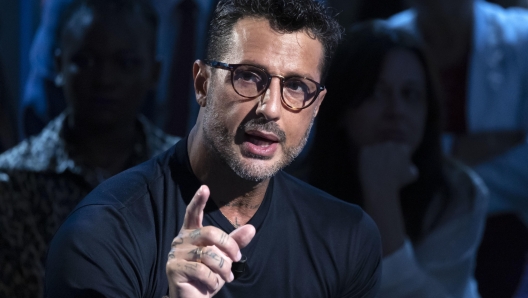 Fabrizio Corona ospite della trasmissione di Raitre 'Avanti Popolo, condotta da Nunzia De Girolamo, Roma, 17 ottobre 2023. 
ANSA/MASSIMO PERCOSSI