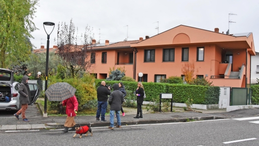 l?abitazione di via Falcone e Borsellino dove e successo infanticidio della piccola Alice Zorzi, Pedrengo (bg) 4 novembre 2023. Ansa Renato De Pascale