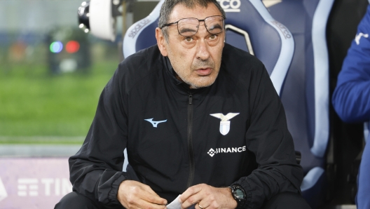 Lazio's head coach Maurizio Sarri during the Italian Serie A soccer match between Lazio and Juventus at the Olimpico stadium in Rome, Italy, 8 April 2023.
ANSA/FABIO FRUSTACI