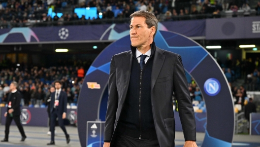 Napoli’s head coach Rudi Garcia during the UEFA Champions League Group C soccer match between SSC Napoli  and Union Berlin in 'Diego Armando Maradona' stadium, Naples (Italy)  8 november 2023. 
ANSA/FELICE DE MARTINO