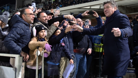 Napoli's coach Walter Mazzarri during the Italian Serie A soccer match Atalanta BC vs SSC Napoli at the Gewiss Stadium in Bergamo, Italy, 25 November 2023.
ANSA/MICHELE MARAVIGLIA