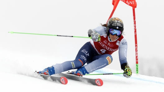 TREMBLANT, CANADA - DECEMBER 2: Federica Brignone of Team Italy in action during the Audi FIS Alpine Ski World Cup Women's Giant Slalom on December 2, 2023 in Tremblant, Canada. (Photo by Christophe Pallot/Agence Zoom/Getty Images)