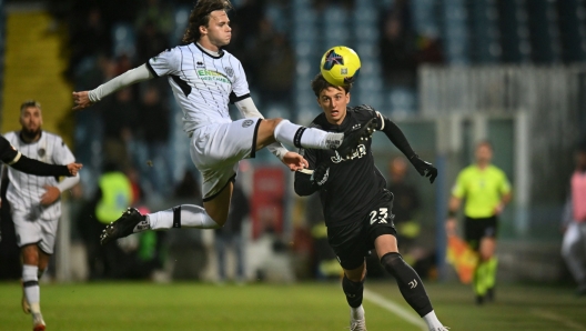 CESENA, ITALY - DECEMBER 02: Tommaso Mancini of Juventus Next Gen during the Coppa Italia Serie C match between Cesena and Juventus Next Gen at Dino Manuzzi Stadium on December 02, 2023 in Cesena, Italy. (Photo by Juventus FC/Juventus FC via Getty Images)