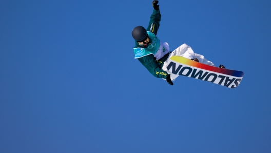 BEIJING,CHINA,15.FEB.22 - OLYMPICS, SNOWBOARDING - Winter Olympic Games Beijing 2022, Big Air, ladies. Image shows Tess Coady (AUS). Photo: GEPA pictures/ Maxim Thore