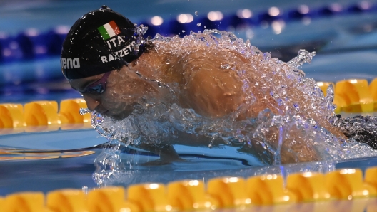 Foto Gian Mattia D\'Alberto / LaPresse 08 Dicembre 2023 - Otopeni, Romania -  Campionati Europei di nuoto 25m Nella foto:   RAZZETTI Alberto  200 misti - Italia   December 08, 2023 Otopeni, Romania - European Swimming Championship 25m - In the pic: Italy RAZZETTI Alberto  200 misti