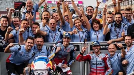 Il team Ducati Gresini ha vissuto un 2023 positivo in MotoGP (foto Instagram)