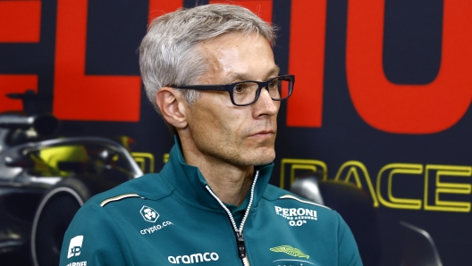 SPA, BELGIUM - JULY 28: Mike Krack, Team Principal of the Aston Martin F1 Team attends the Team Principals Press Conference after practice ahead of the F1 Grand Prix of Belgium at Circuit de Spa-Francorchamps on July 28, 2023 in Spa, Belgium. (Photo by Francois Nel/Getty Images)