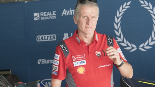 KUALA LUMPUR, MALAYSIA - FEBRUARY 09:  Paolo Ciabatti of Italy and Ducati Team looks on in box during the MotoGP Pre-Season Tests at Sepang Circuit on February 09, 2020 in Kuala Lumpur, Malaysia.  (Photo by Mirco Lazzari gp/Getty Images)