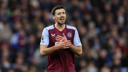 BIRMINGHAM, ENGLAND - DECEMBER 30: Clément Lenglet of Villa in action during the Premier League match between Aston Villa and Burnley FC at Villa Park on December 30, 2023 in Birmingham, England. (Photo by Richard Heathcote/Getty Images)