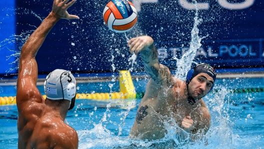 11 DI SOMMA Edoardo of Italy
Greece (white caps) vs Italy (blue caps)
Qualification round match 2024/01/06
European Men Water Polo Championships - Croatia 2024
SP Mladost Pool, Zagreb
Credits : Pasquale F. Mesiano / DBM - Deepbluemedia / Insidefoto