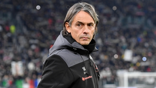 Salernitana's coach Filippo Inzaghi looks on during the round of 16 of the Coppa Italia soccer match Juventus FC vs US Salernitana at the Allianz Stadium in Turin, Italy, 04 January 2024. ANSA/ALESSANDRO DI MARCO