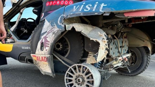 La foratura di Nasser Al Attiyah (foto X)