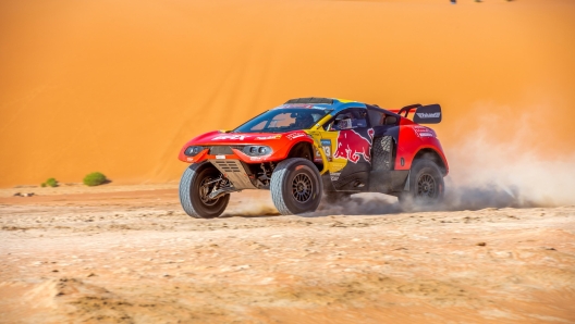 epa11069380 French driver Sebastien Loeb of Bahrain Raid Extreme in action during stage 6 of the 2024 Rally Dakar in Shubaytah, Saudi Arabia, 11 January 2024.  EPA/Gerard Laurenssen