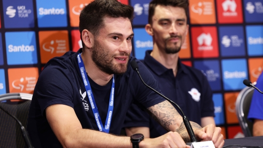 Tour Down Under 2024  - Press Conference -  Adelaide - 15/01/2024 - Filippo Ganna (ITA - INEOS Grenadier) - photo Kei Tsuji/SprintCyclingAgency©2024