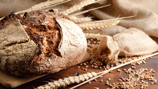 Close-up on traditional bread.