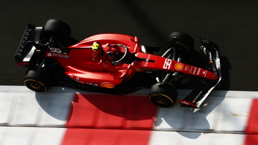 ABU DHABI, UNITED ARAB EMIRATES - NOVEMBER 25: Carlos Sainz of Spain driving (55) the Ferrari SF-23 on track during final practice ahead of the F1 Grand Prix of Abu Dhabi at Yas Marina Circuit on November 25, 2023 in Abu Dhabi, United Arab Emirates. (Photo by Clive Rose/Getty Images)