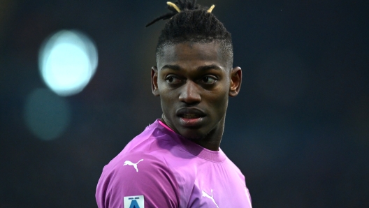 UDINE, ITALY - JANUARY 20: Rafael Leao of AC Milan looks on during the Serie A TIM match between Udinese Calcio and AC Milan at Dacia Arena on January 20, 2024 in Udine, Italy. (Photo by Alessandro Sabattini/Getty Images)