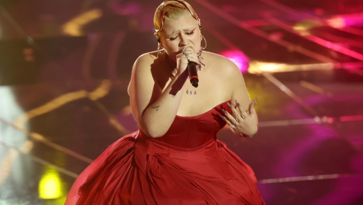 SANREMO, ITALY - FEBRUARY 10: BigMama attends the 74th Sanremo Music Festival 2024 at Teatro Ariston on February 10, 2024 in Sanremo, Italy. (Photo by D.Venturelli/Daniele Venturelli/Getty Images )