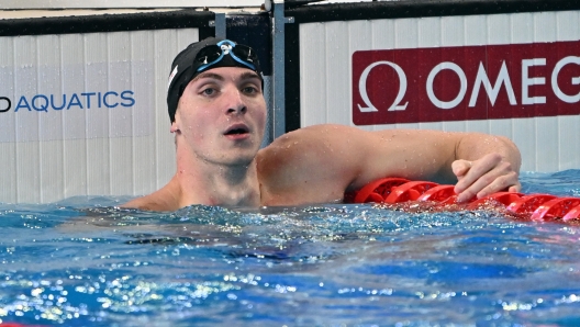 Alessandro Miressi from Italy during World Aquatics Championships Doha 2024  - sport- swimming -Doha (Qatar) February 14, 2024 (Photo by Gian Mattia D'Alberto / LaPresse)