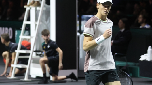 Tennis Rotterdam, ABN AMRO Open, Italy’s Jannik Sinner, 15 Febbraio, 2024. Foto Felice Calabro’